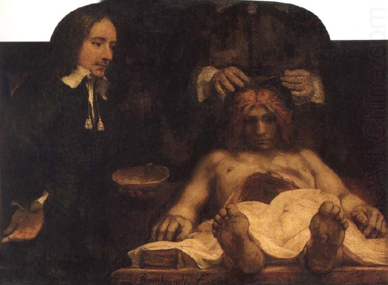 REMBRANDT Harmenszoon van Rijn The Anatomy Lesson of Dr.Joan Deyman china oil painting image